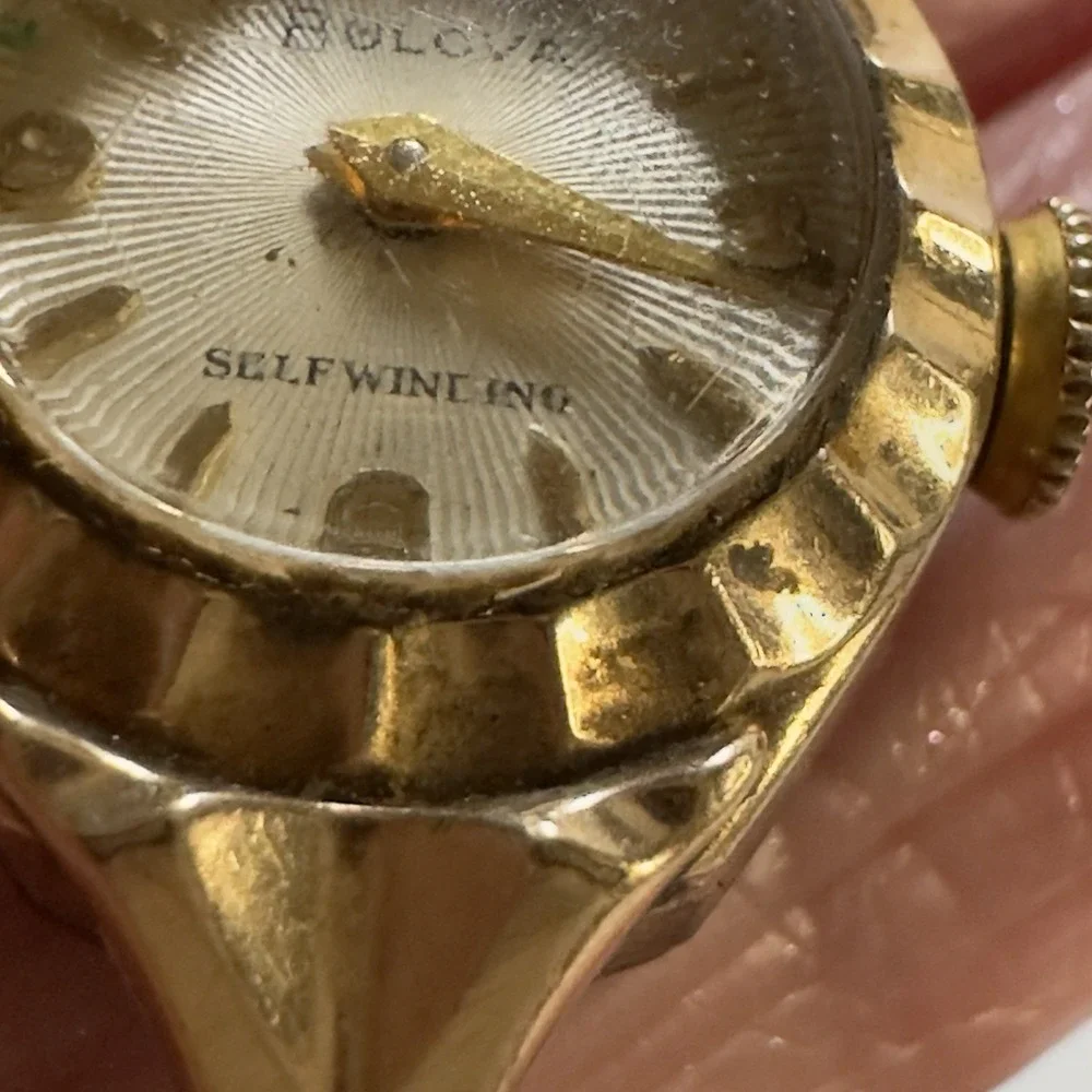 Vintage Bulova Watch Self Winding 1/20 10k Gold Filled Womens Working Condition